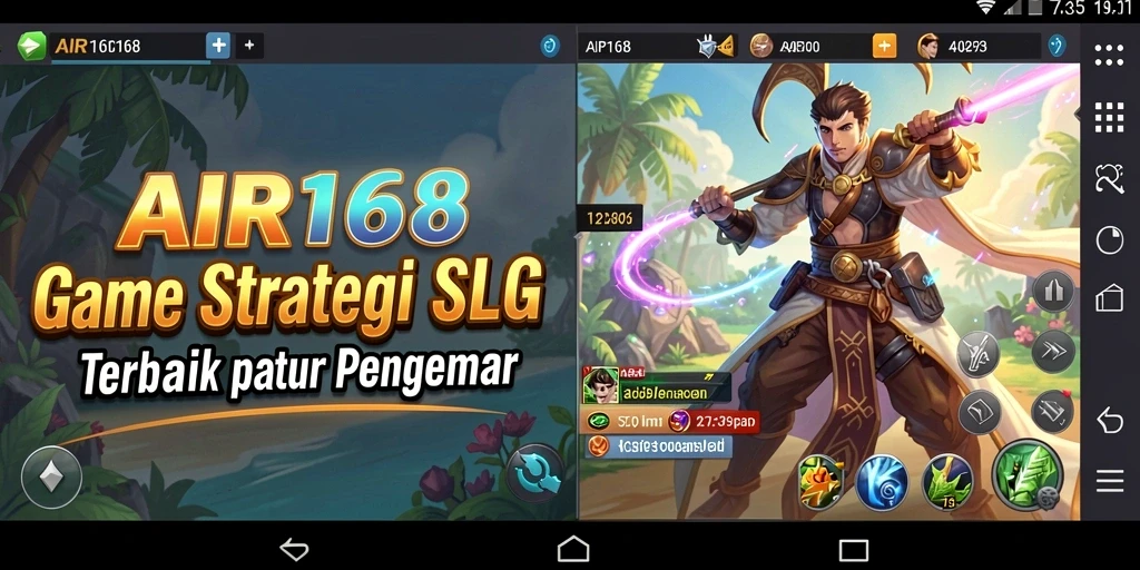Tampilan gameplay menarik dari AIR168 menunjukkan strategi yang dalam dan seru.