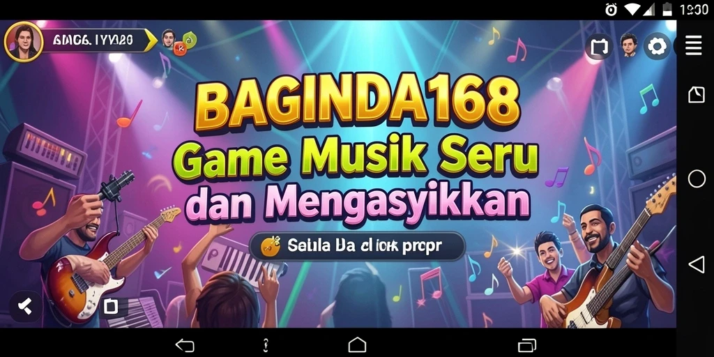 Tampilan gameplay musik yang mengasyikkan dan interaktif.