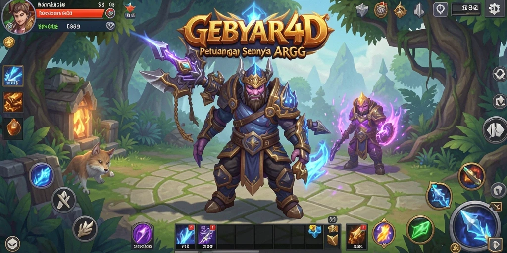 Tampilan gameplay menarik dari GEBYAR4D dalam dunia ARPG.