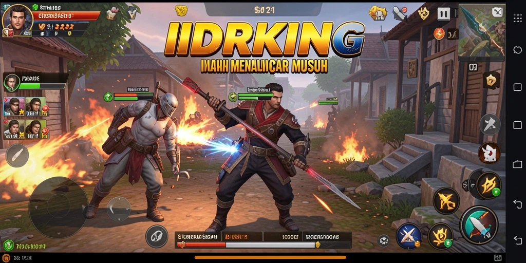 Tampilan permainan strategi yang menegangkan dan seru.