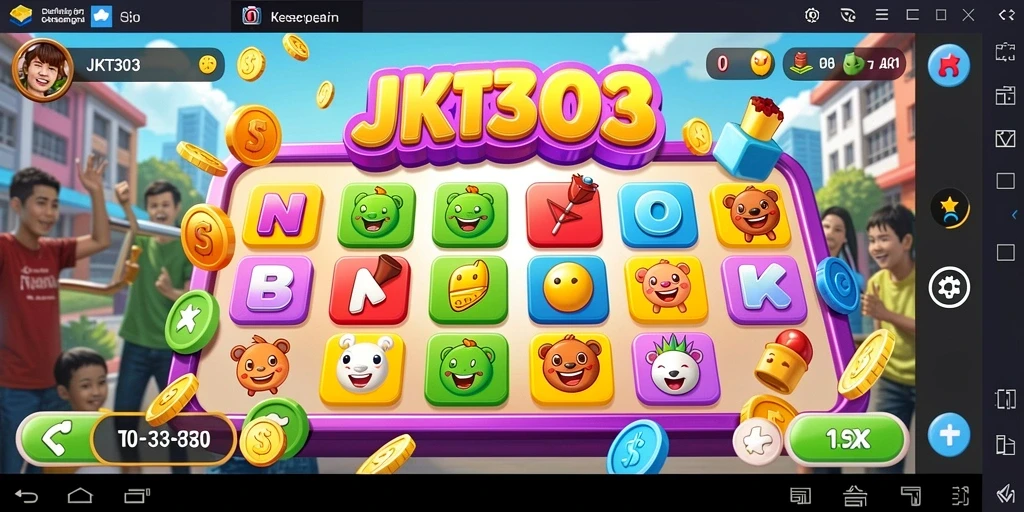 Tampilan gameplay Bingo JKT303 yang seru dan interaktif.