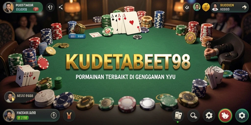Tampilan menarik dari gameplay Poker di KUDETABET98.
