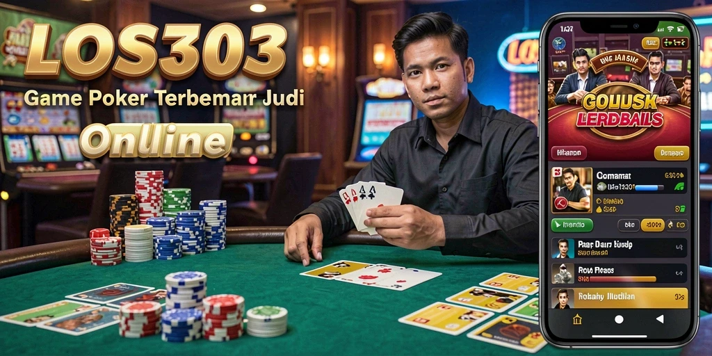 Tampilan gameplay Poker menarik di LOS303.
