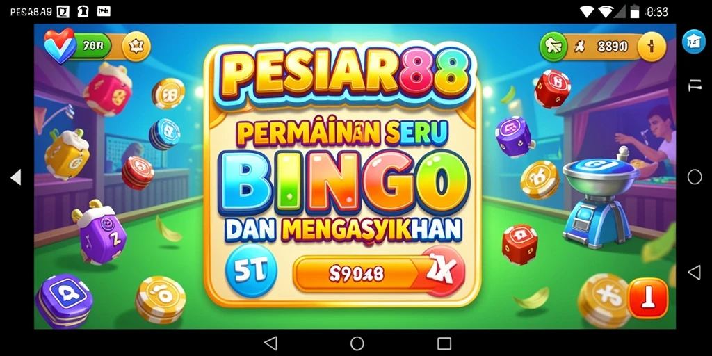 Screenshot gameplay PESIAR88 menunjukkan keseruan permainan Bingo.