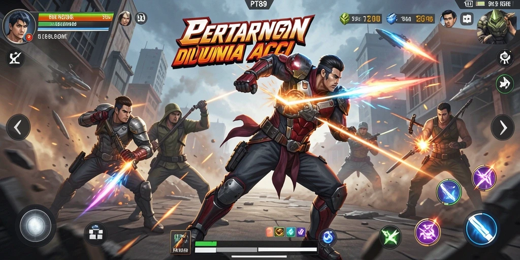 Tangkapan layar gameplay PT89 yang menunjukkan aksi pertarungan mendebarkan.