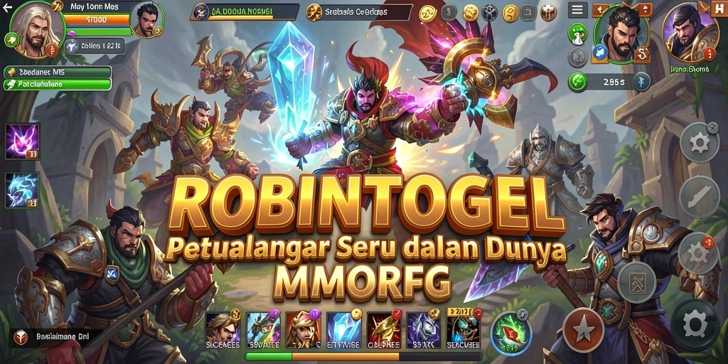 Tampilan utama gameplay ROBINTOGEL yang seru dan dinamis.