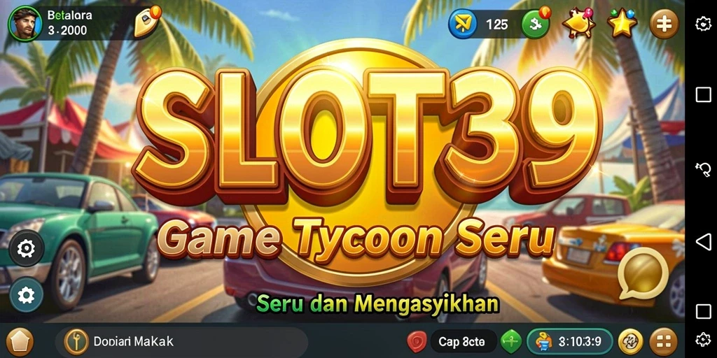 Tampilan gameplay SLOT39 yang menarik dengan elemen strategi Tycoon.