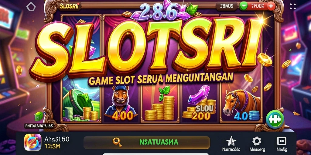 Tampilan gameplay SLOTSRI yang menampilkan berbagai mesin slot menarik.