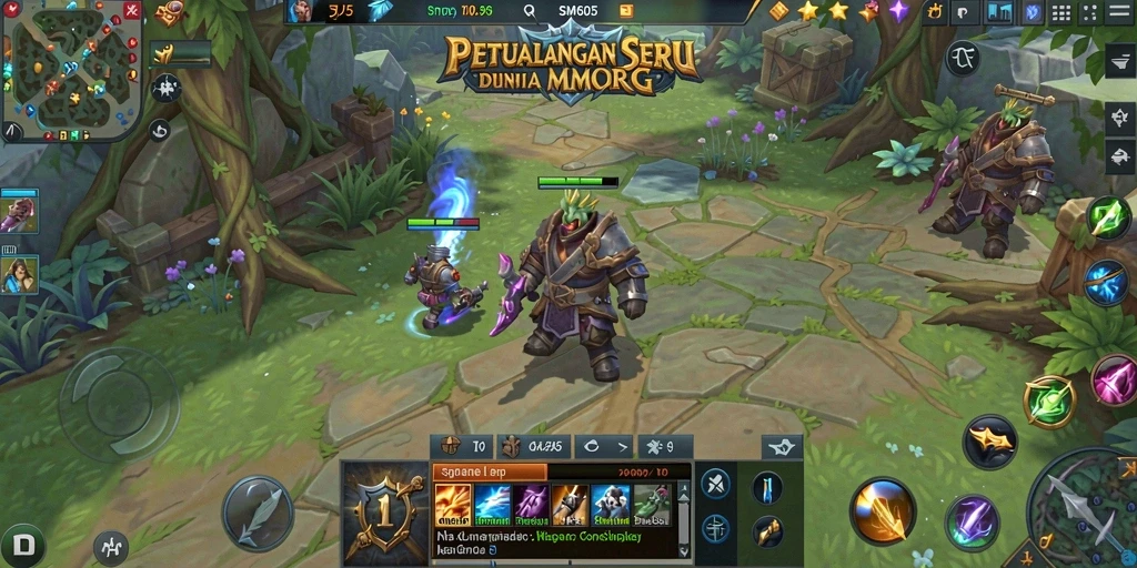 Gameplay SM605 yang epik dan grafis menawan.