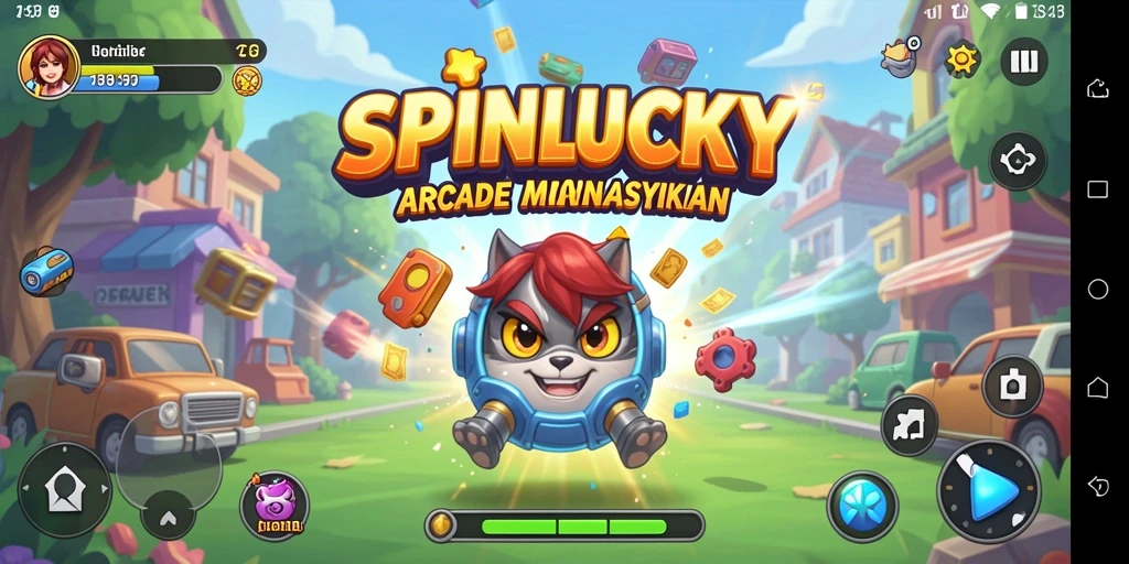 Screenshot gameplay SPINLUCKY yang menarik dan penuh warna.