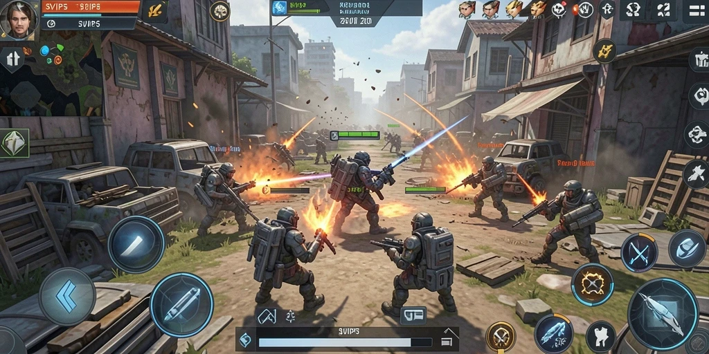 Tampilan gameplay SVIP5 yang menonjolkan strategi dan taktik.