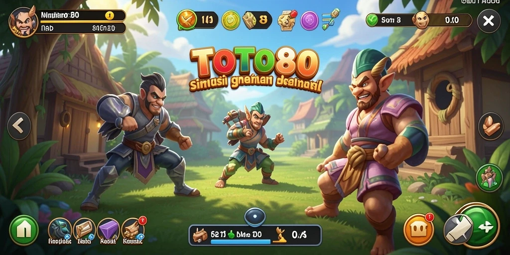 Tampilan gameplay TOTO80 yang imersif dan penuh warna.