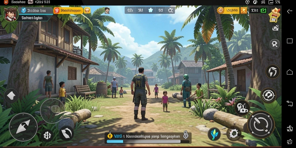 Tampilan gameplay V21 yang realistis dan menarik dalam simulasi kehidupan.