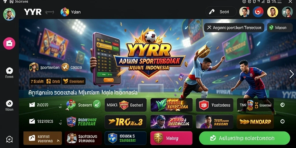 Tampilan gameplay seru dari aplikasi Sportsbook YYRR.