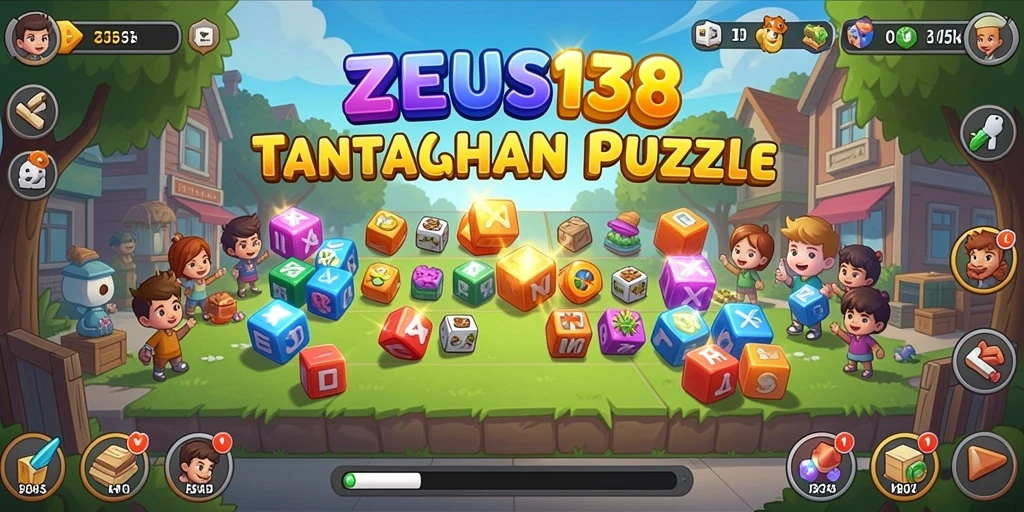 Tampilan menarik dari gameplay Puzzle yang menantang di ZEUS138.
